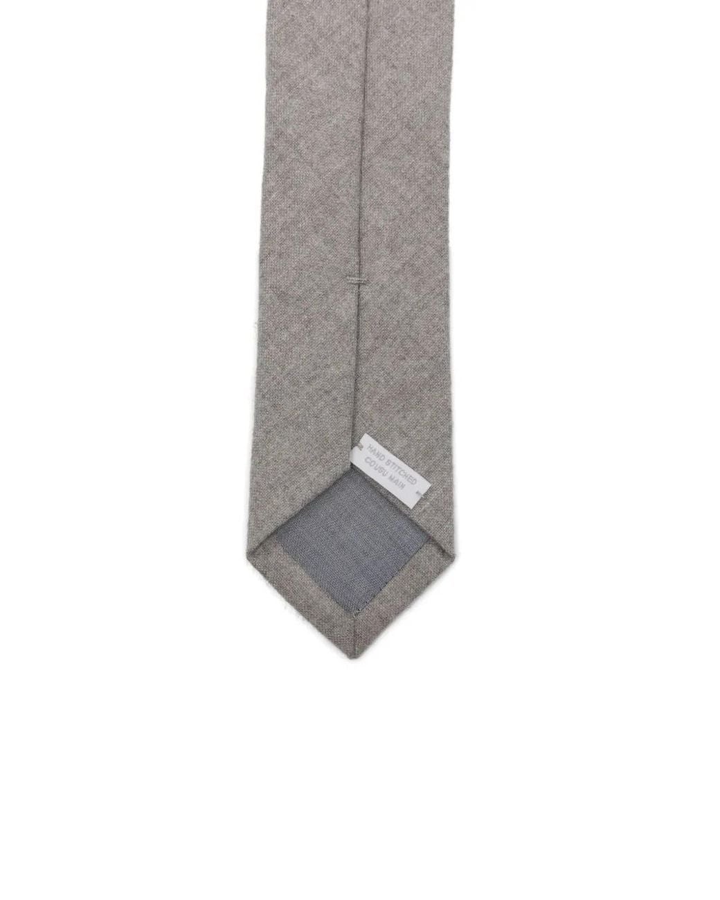 Eleventy Gray Wool Tie for men