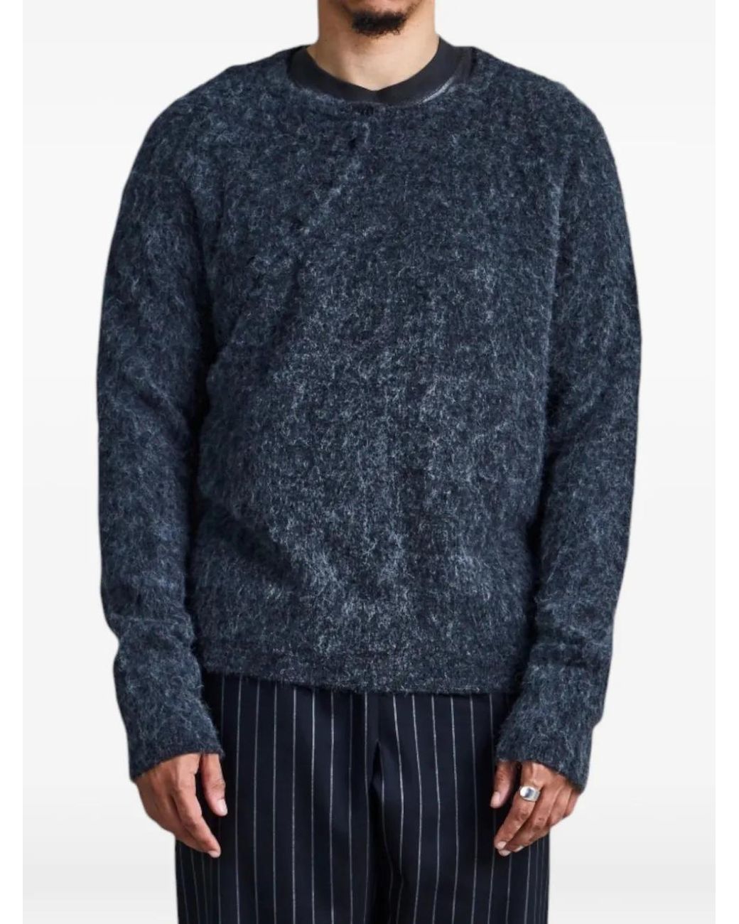 Saul Nash Blue Nipple Asymmetric Sweater