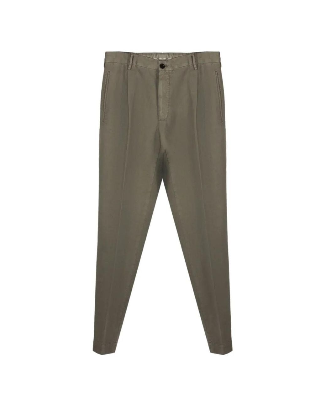 Incotex Gray Pantalon En Serge À Plis for men