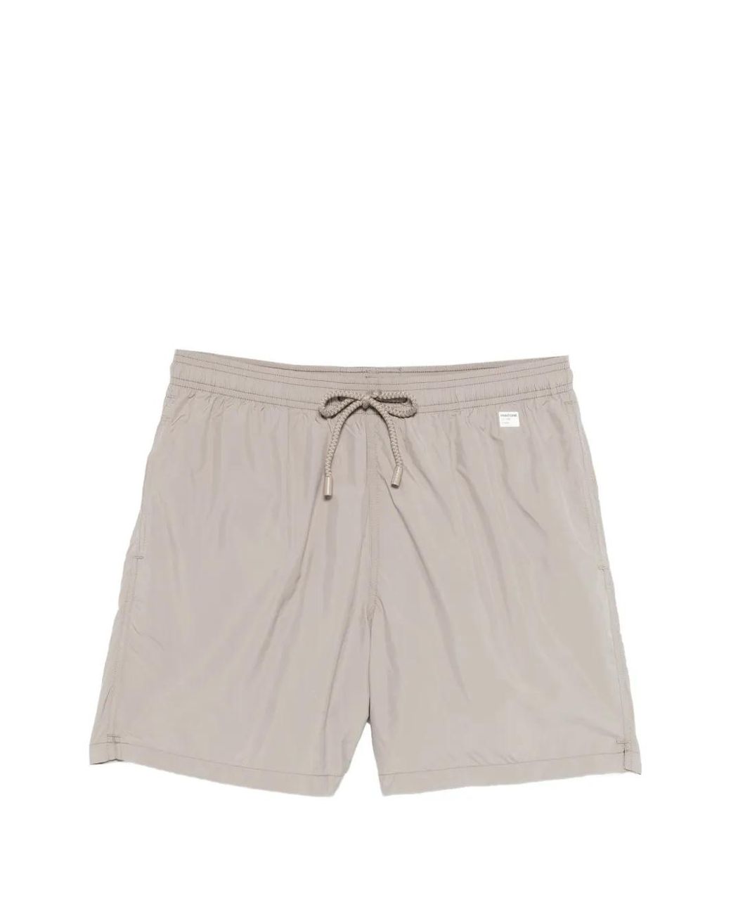 Mc2 Saint Barth White Lighting Logo-Patch Swim Shorts for men
