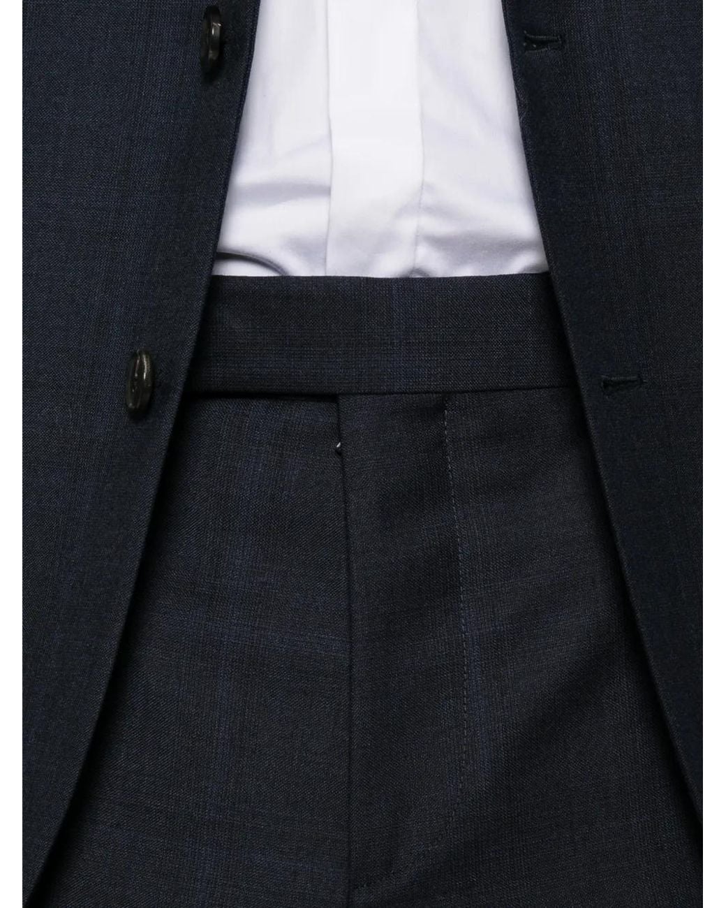 Paul Smith Blue Costume À Veste À Simple Boutonnage for men
