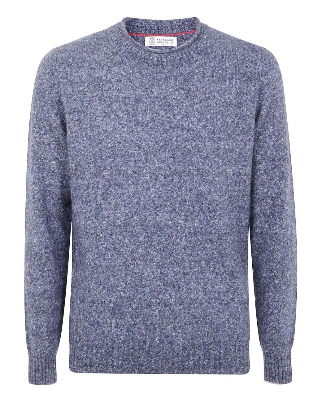 Pull À Effet Moucheté Brunello Cucinelli pour homme en coloris Blue