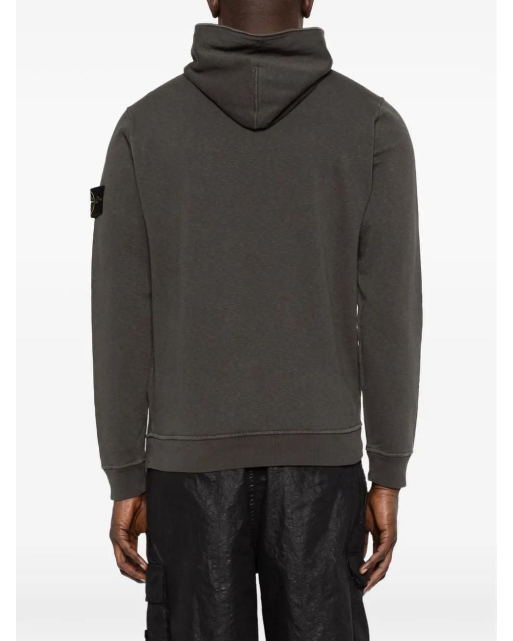 Stone Island Gray Hoodies for men