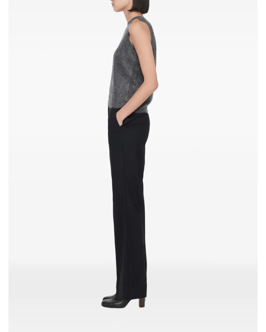 AllSaints Gray Ada Cashmere Tank Top