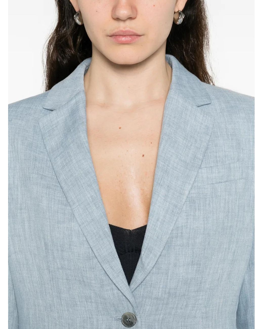 Blazer Con Solapas De Muesca P.A.R.O.S.H. de color Blue