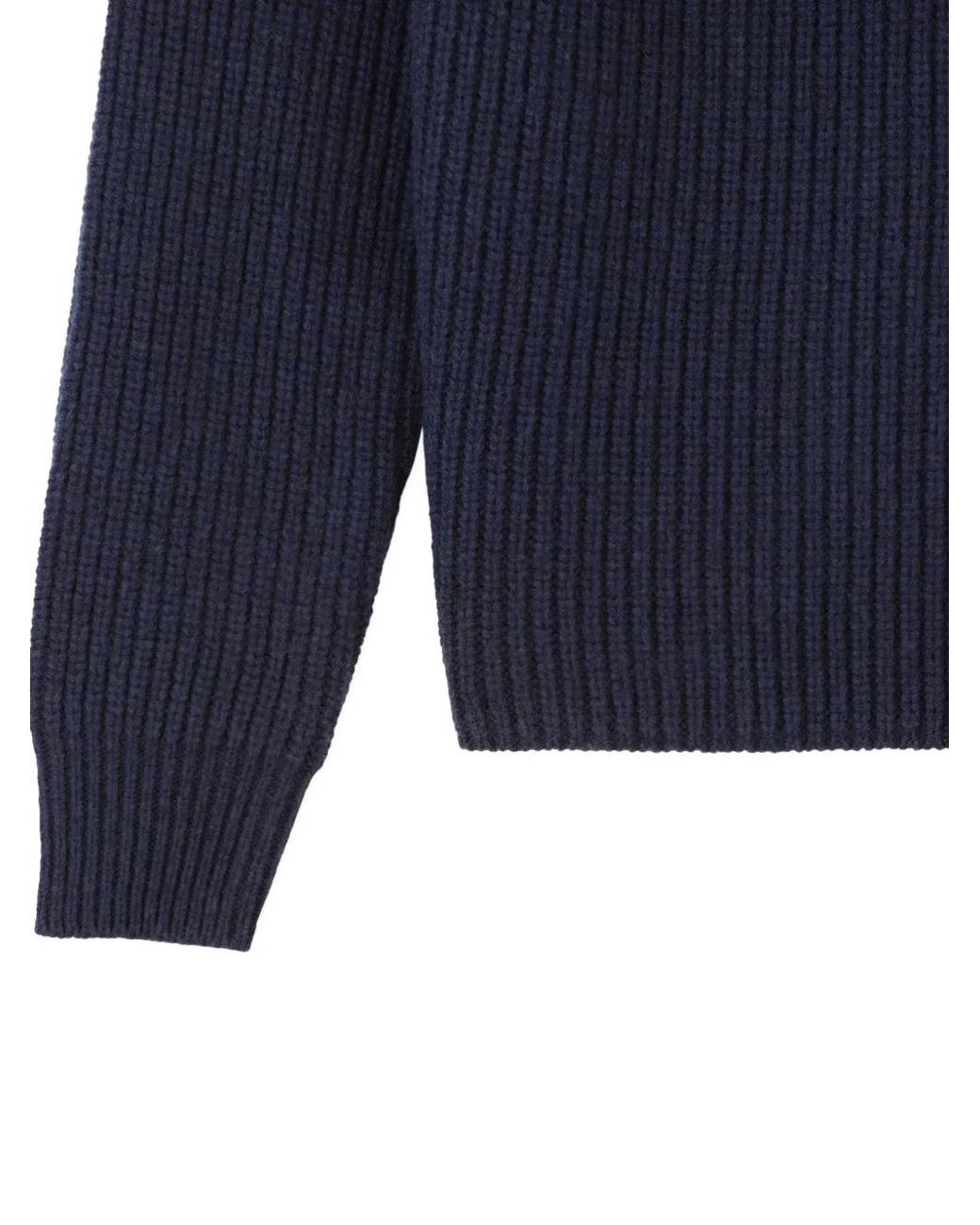 Fortela Blue Oslo High-Neck Sweater for men