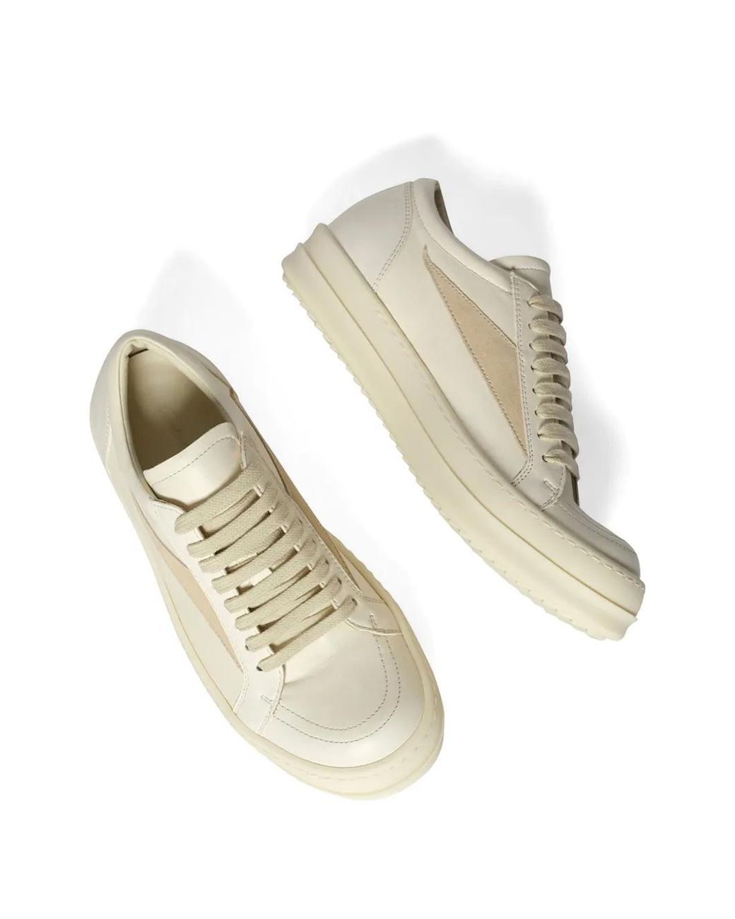 Rick Owens White Vintage Sneaks Sneakers