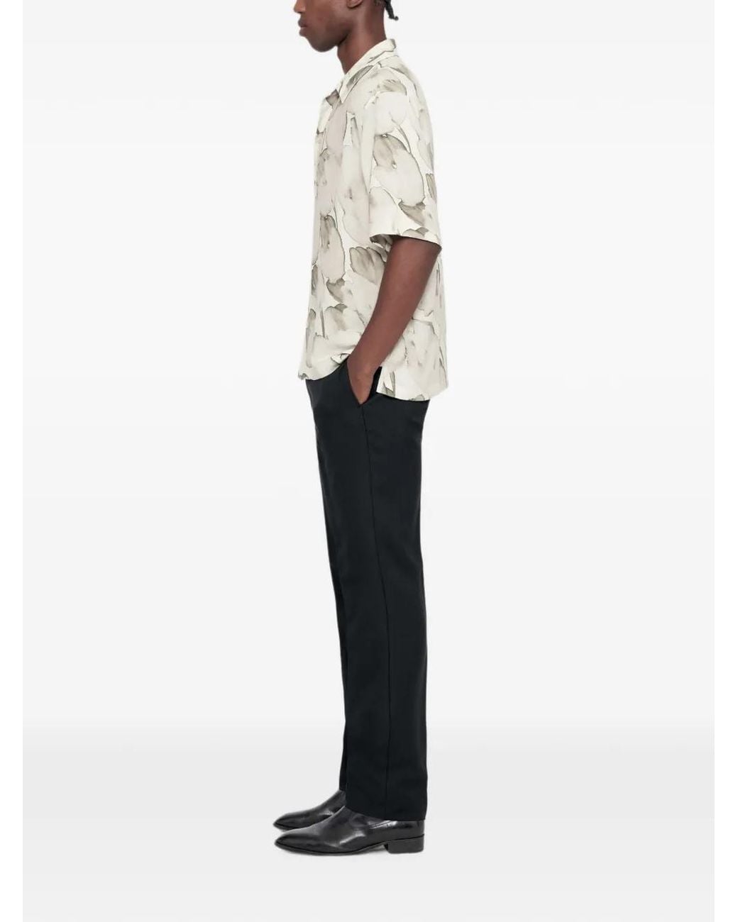 AllSaints White Tulip Short-Sleeve Shirt for men