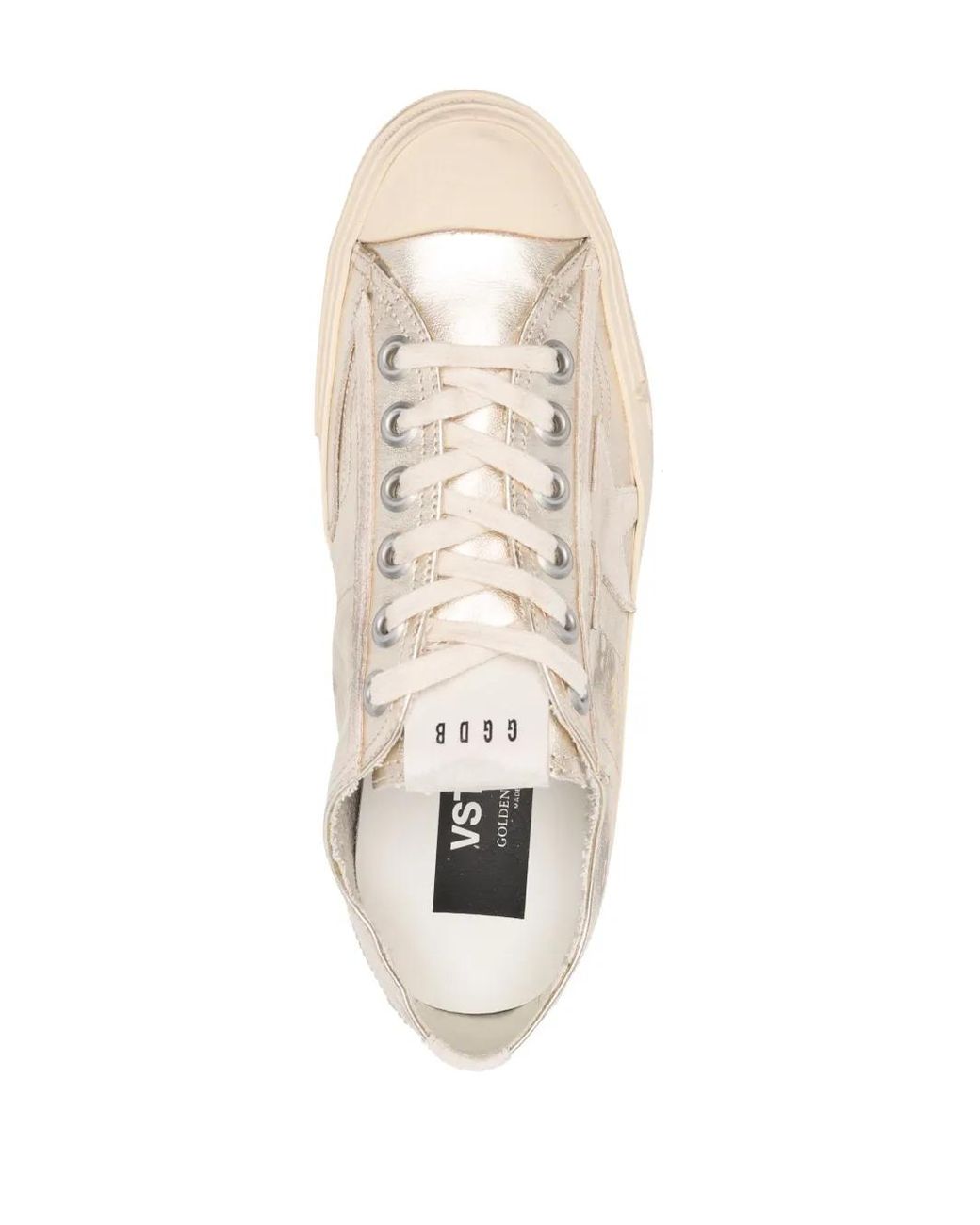 Golden Goose Deluxe Brand White V-star Low-top Sneakers