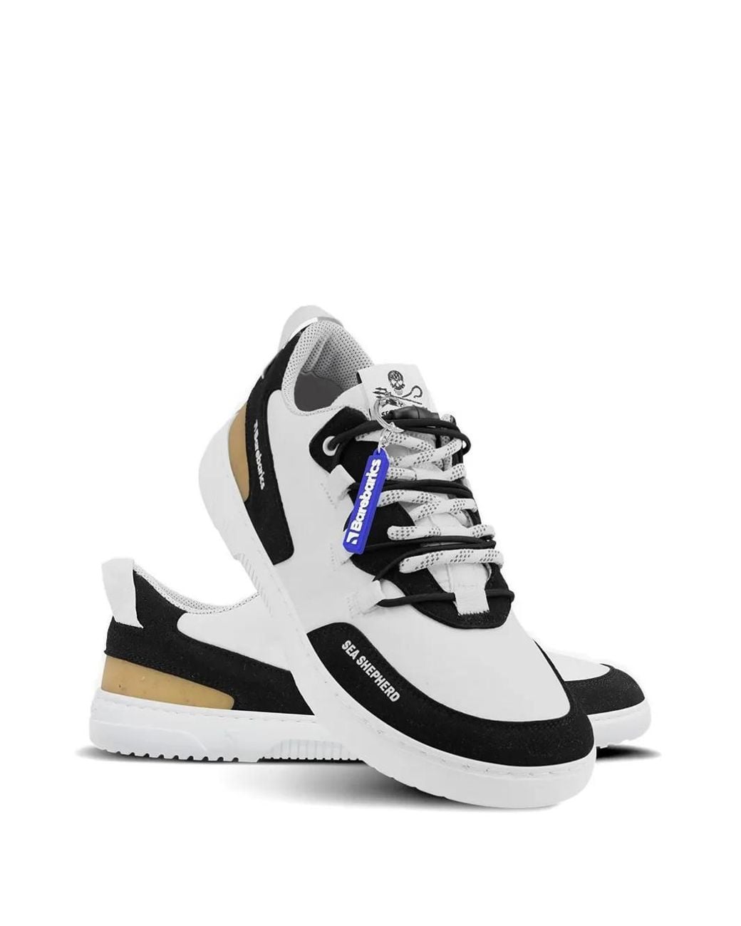 Barebarics White X Sea Shepherd Revive Panelled Sneakers