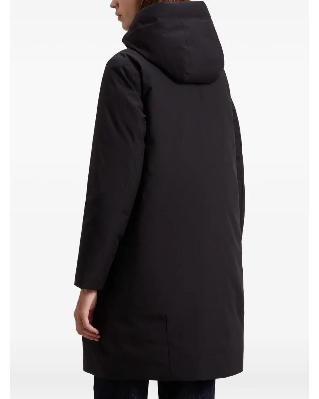 Woolrich Black Padded Hooded Parka