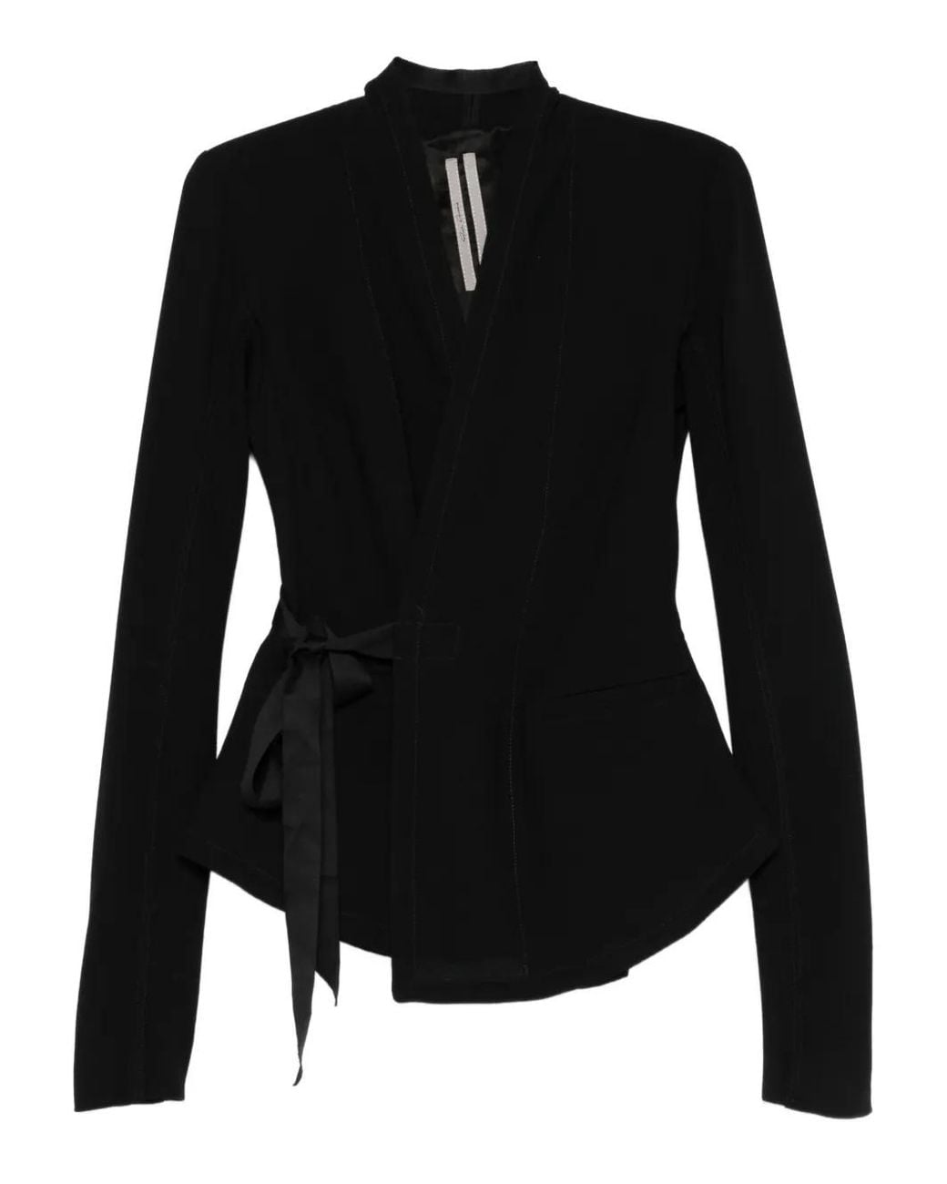 Rick Owens Black Wool Jacket