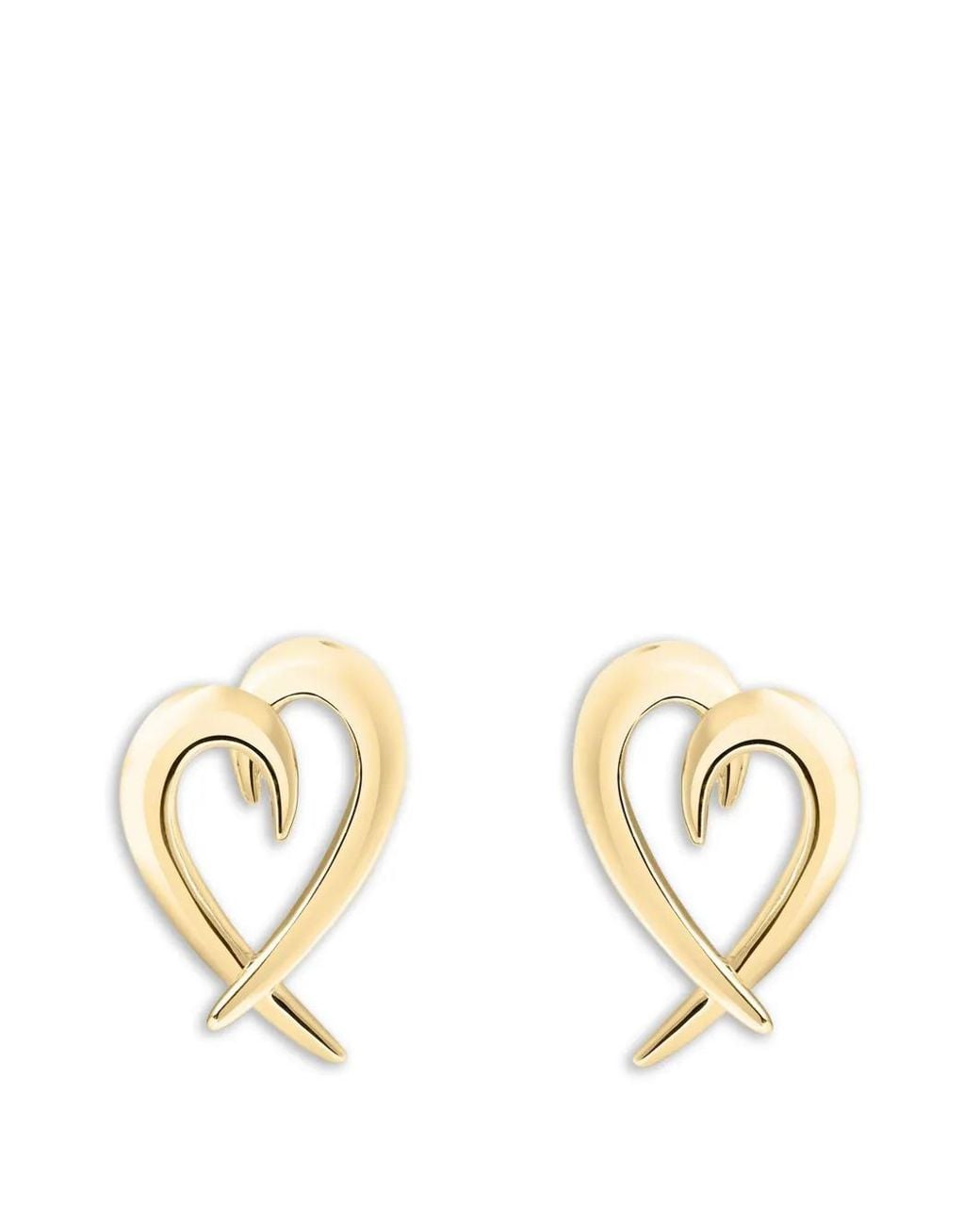 Shaun Leane Metallic Hook Heart Earrings