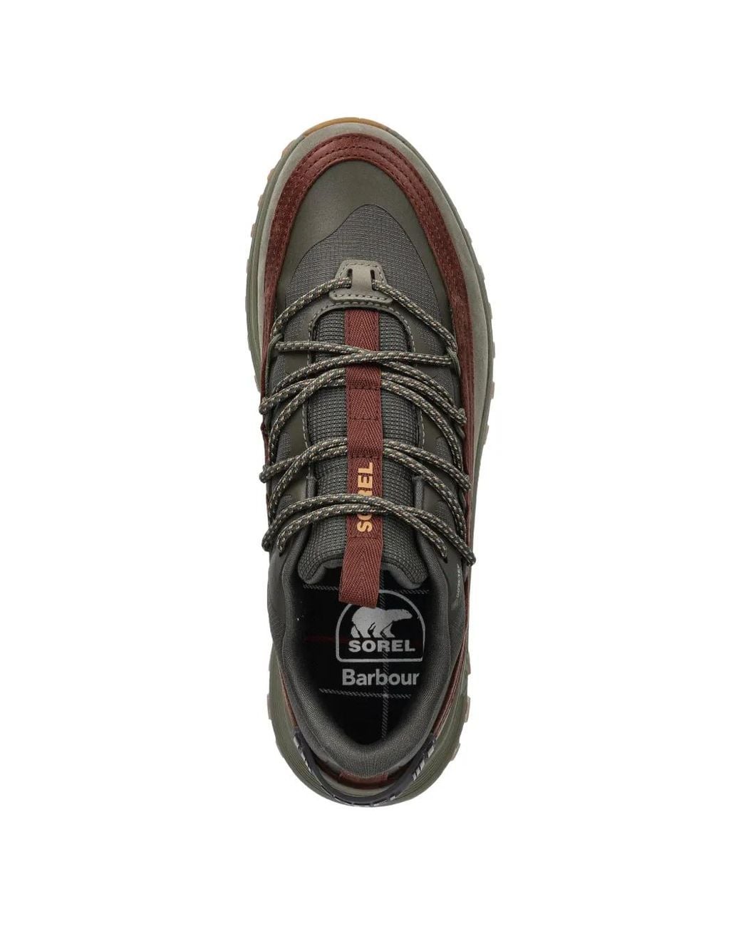 Sorel Green X Barbour Callsign Horizon Panelled Sneakers for men