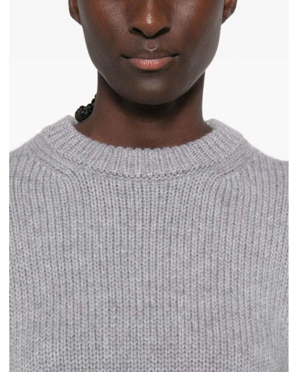 Malo Gray Gerippter Pullover