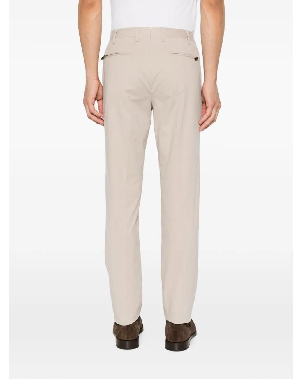 Corneliani White Pantalon De Costume À Coupe Droite for men
