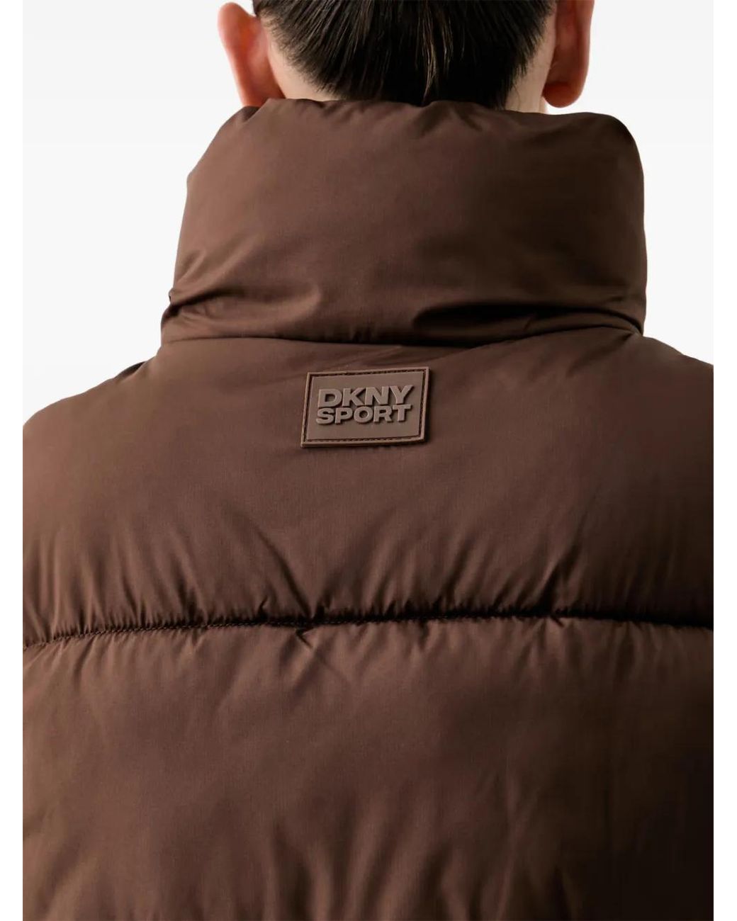DKNY Brown Gesteppte Weste