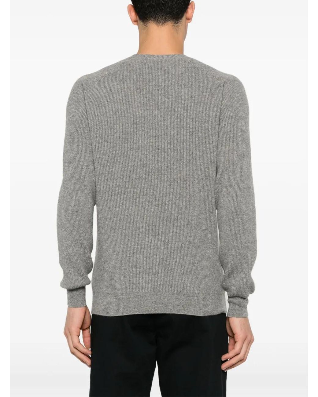 Bruno Manetti Gray Cashmere Sweater for men