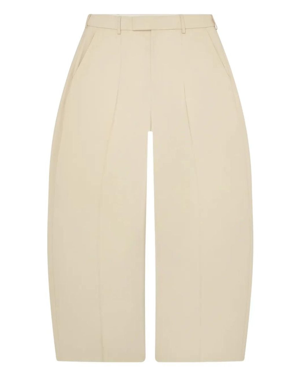 About Blank Natural Pleated Trousers for men
