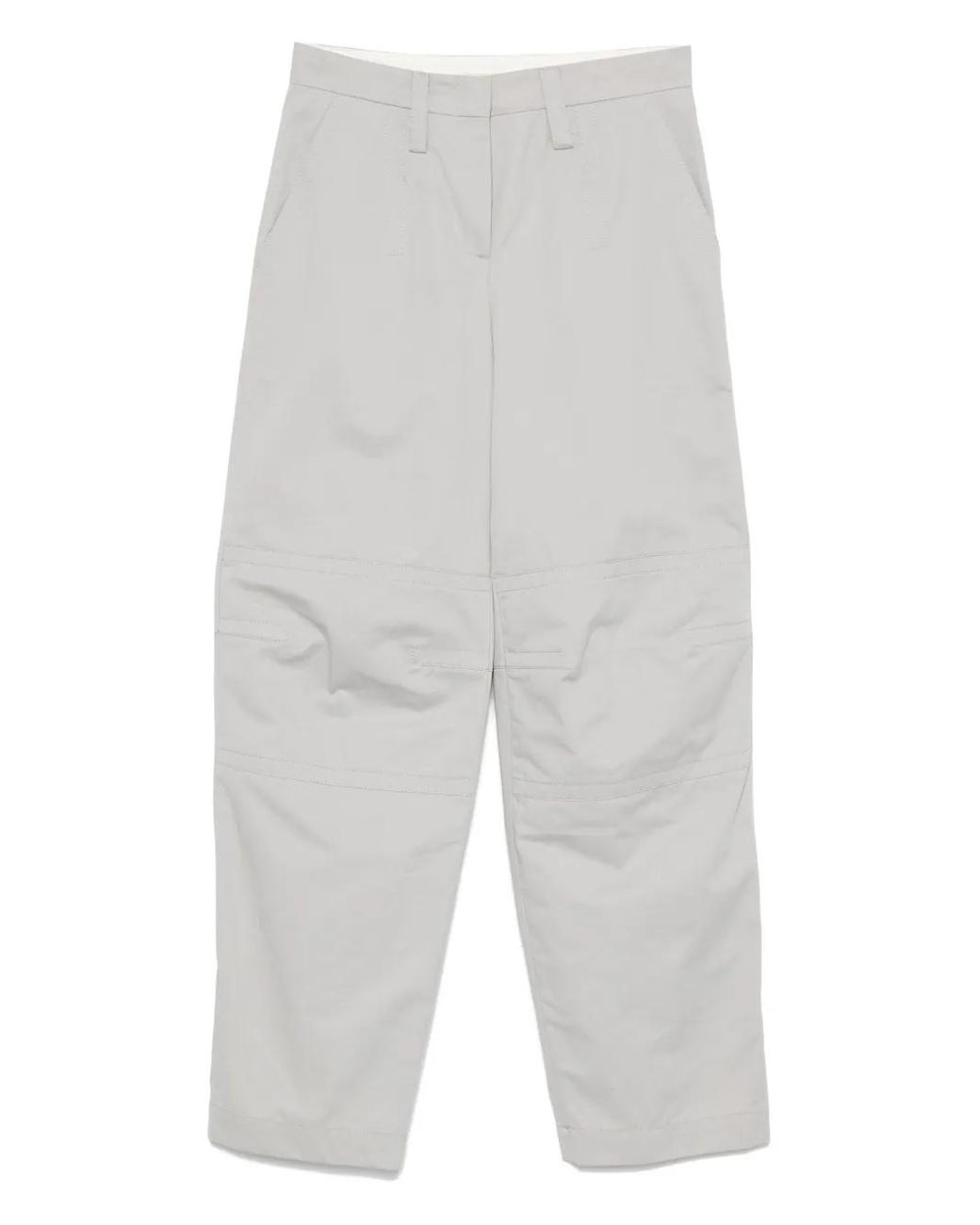 Semicouture White Cotton Trousers