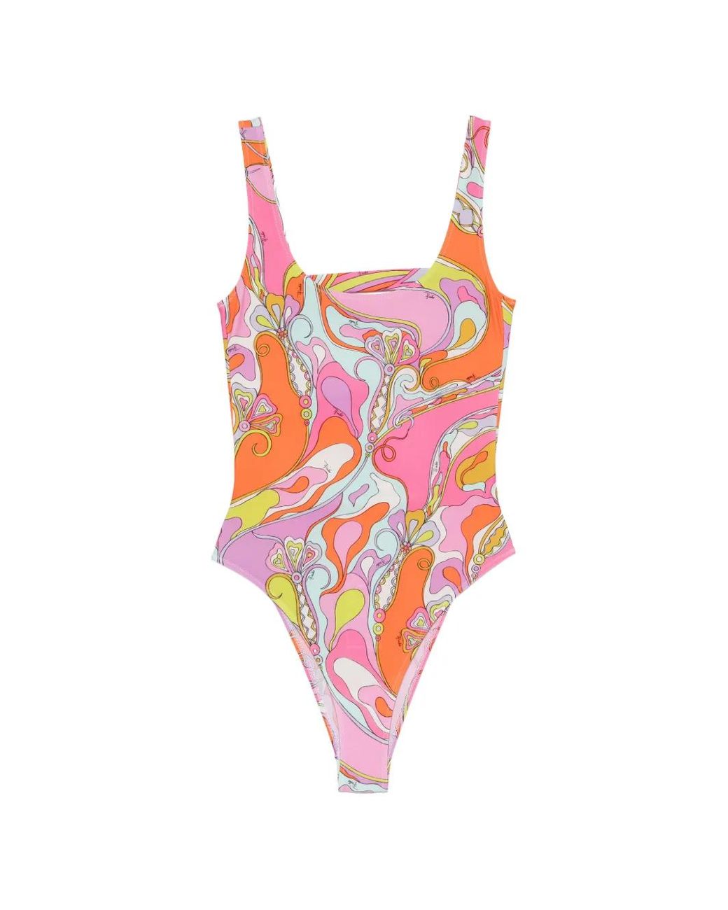 Emilio Pucci Red Iride-Print Swimsuit
