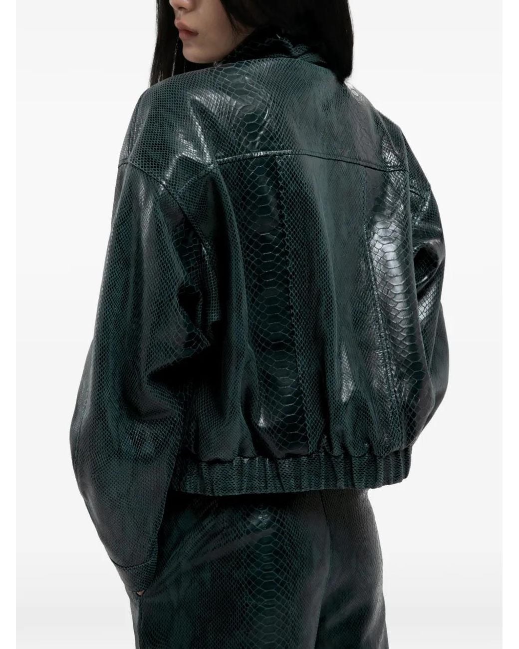 DUCIE Black Jasmine Leather Jacket