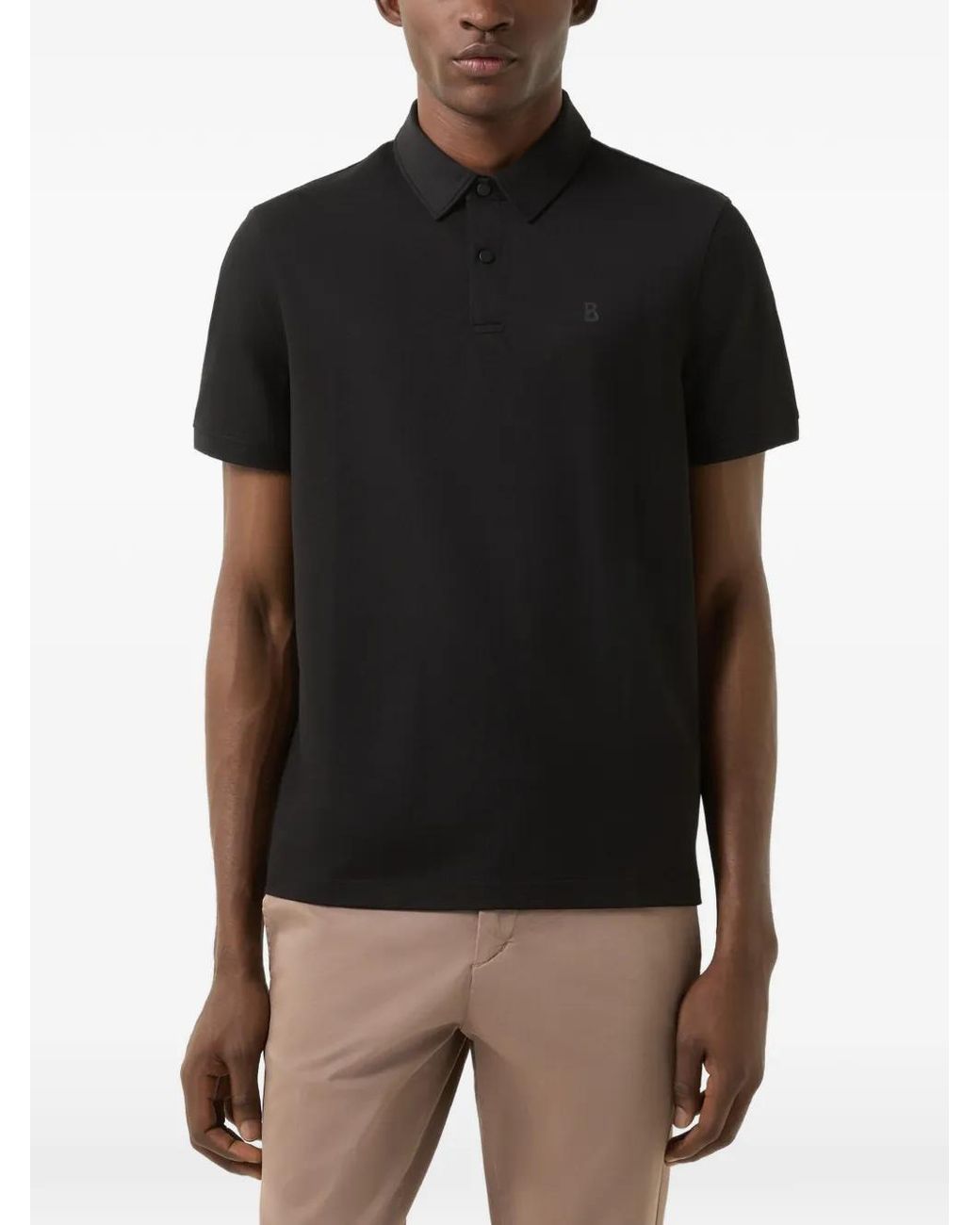 Bogner Black Timo Piqué Polo Shirt for men