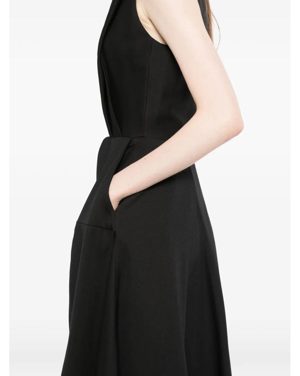 Maticevski Black Invigorate Midi Dress