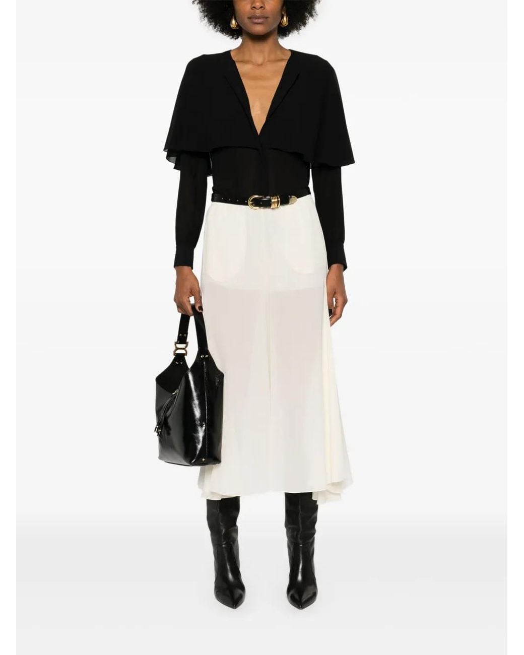 Chloé Black Silk Top