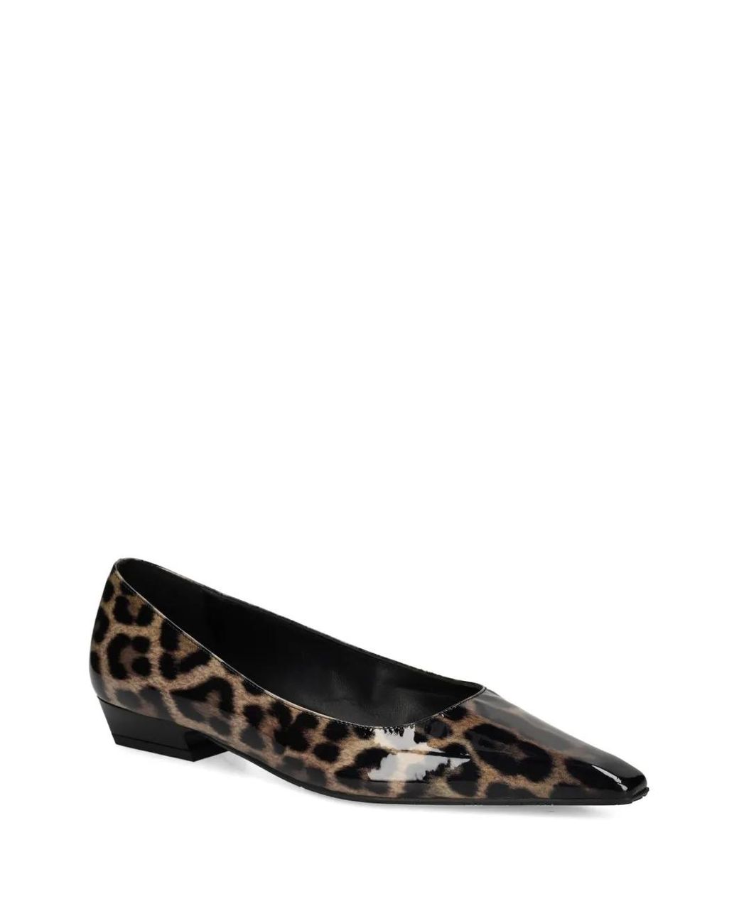 Ras Black Leopard-Print Pointed-Toe Pumps