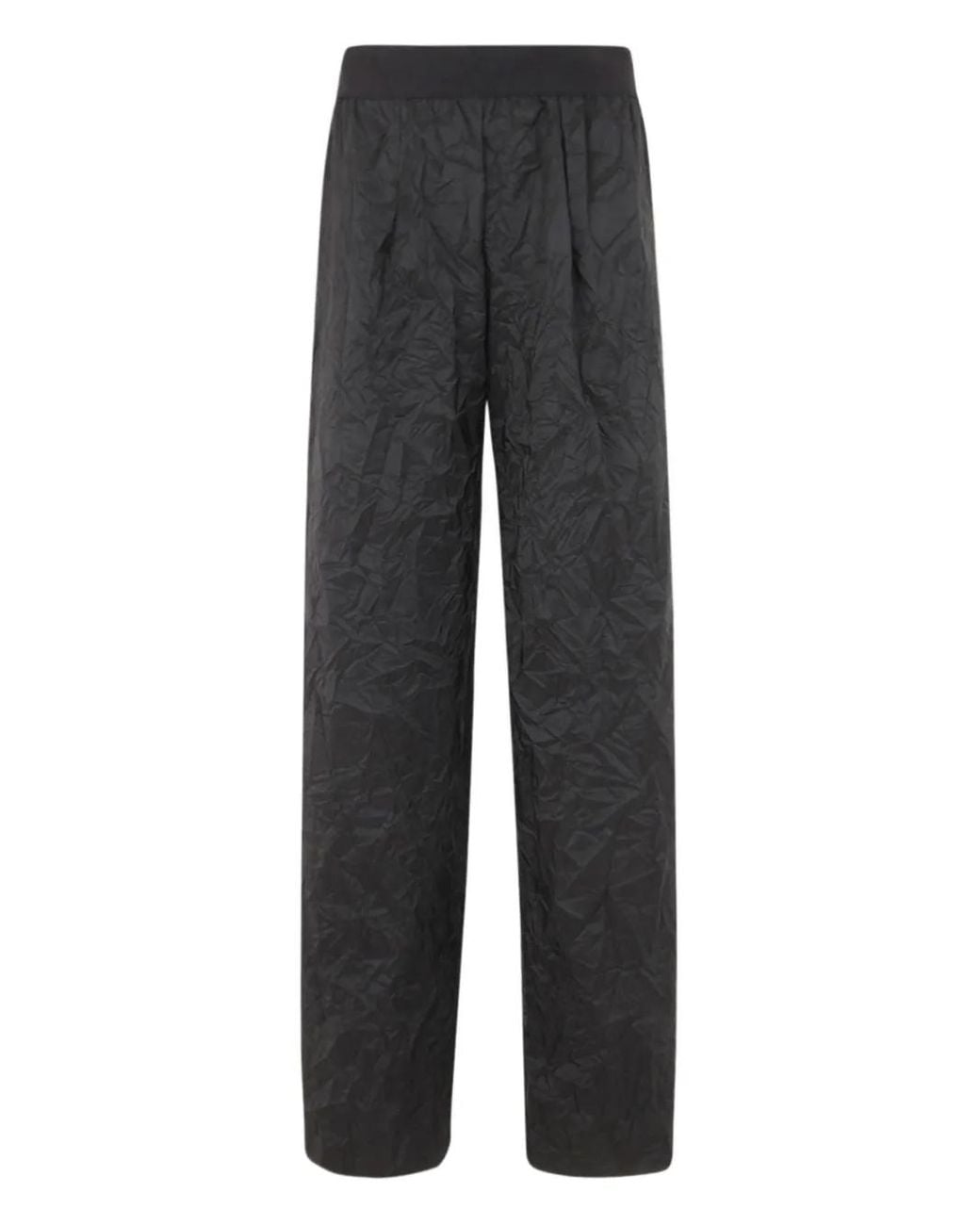 Maria Calderara Gray Textured Trousers