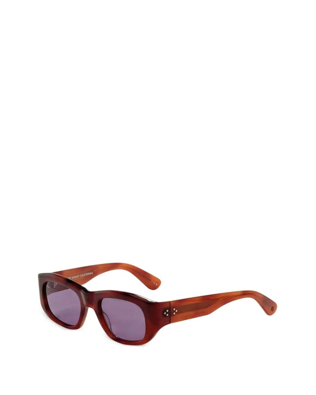 Garrett Leight Red Lunettes De Soleil Rectangulaires Laguna