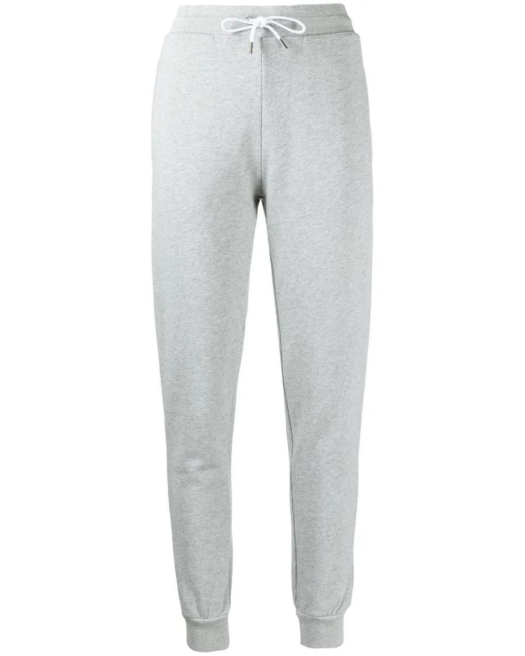 Maison Kitsuné Gray Slim-Cut Track Pants