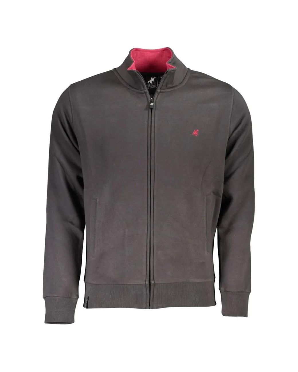 U.S. Grand Gray Logo-Embroidered Sweatshirt for men
