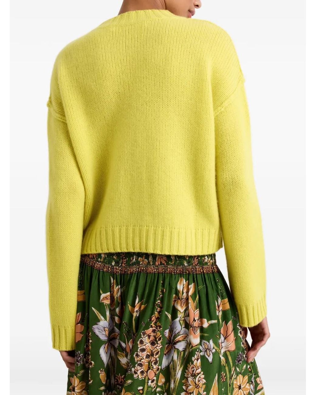 Marie Oliver Yellow Ozzie Long-Sleeve Sweater