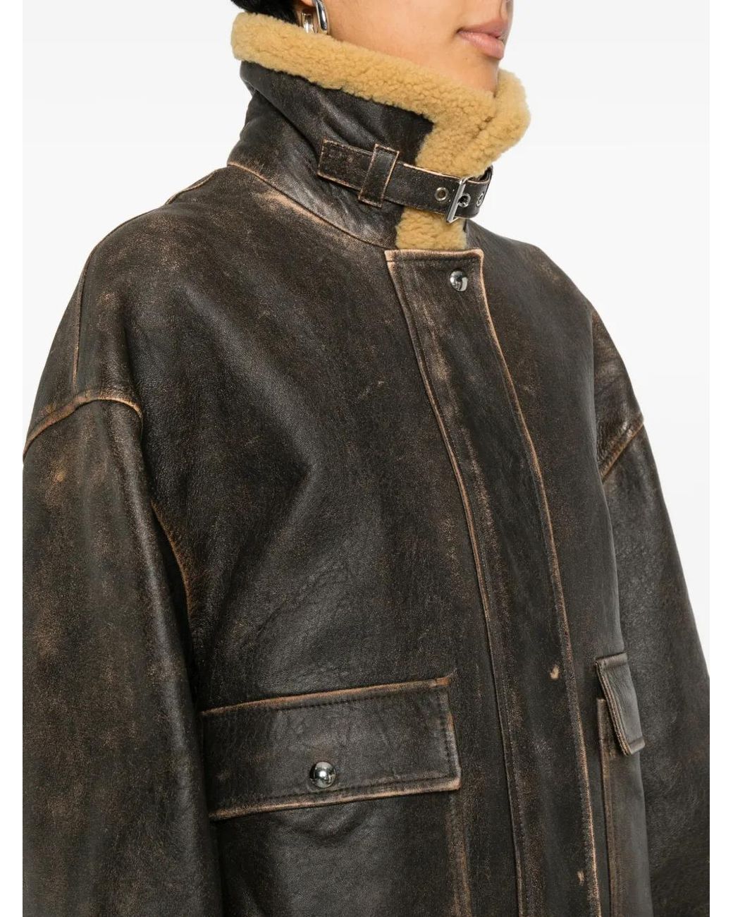 Khaite Black "Sandor" Leather Jacket