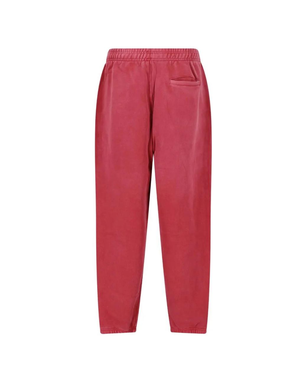Entire studios Red Washed-Effect Drawstring Track Pants