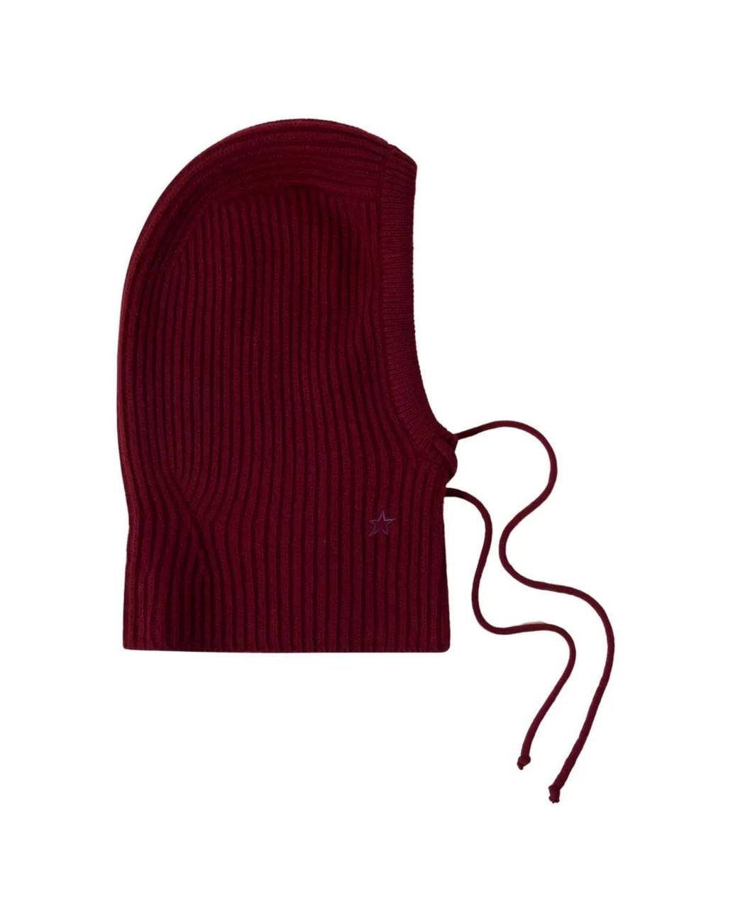 Perfect Moment Red Wool & Cashmere Cable-Knit Hood Balaclava