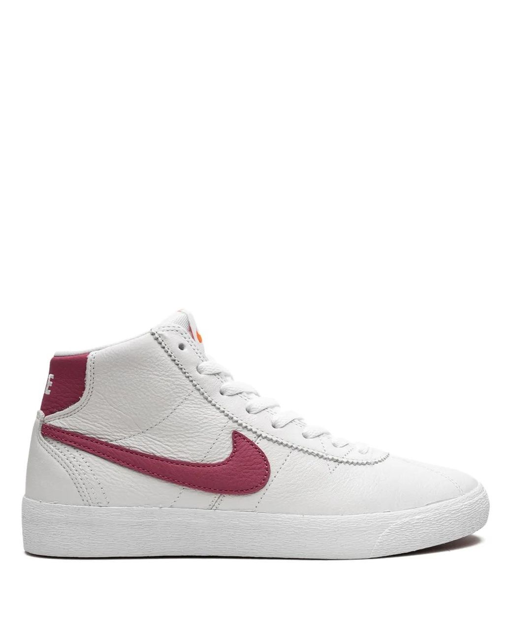 Nike White Sb Bruin Hi Iso Sneakers