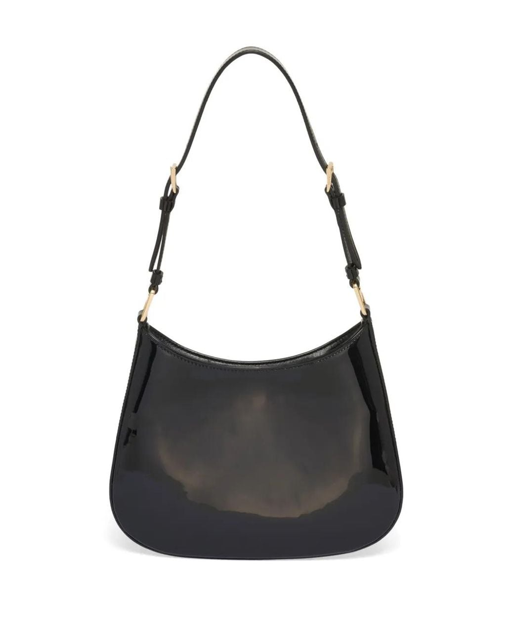 Prada Black Cleo Patent-Leather Shoulder Bag