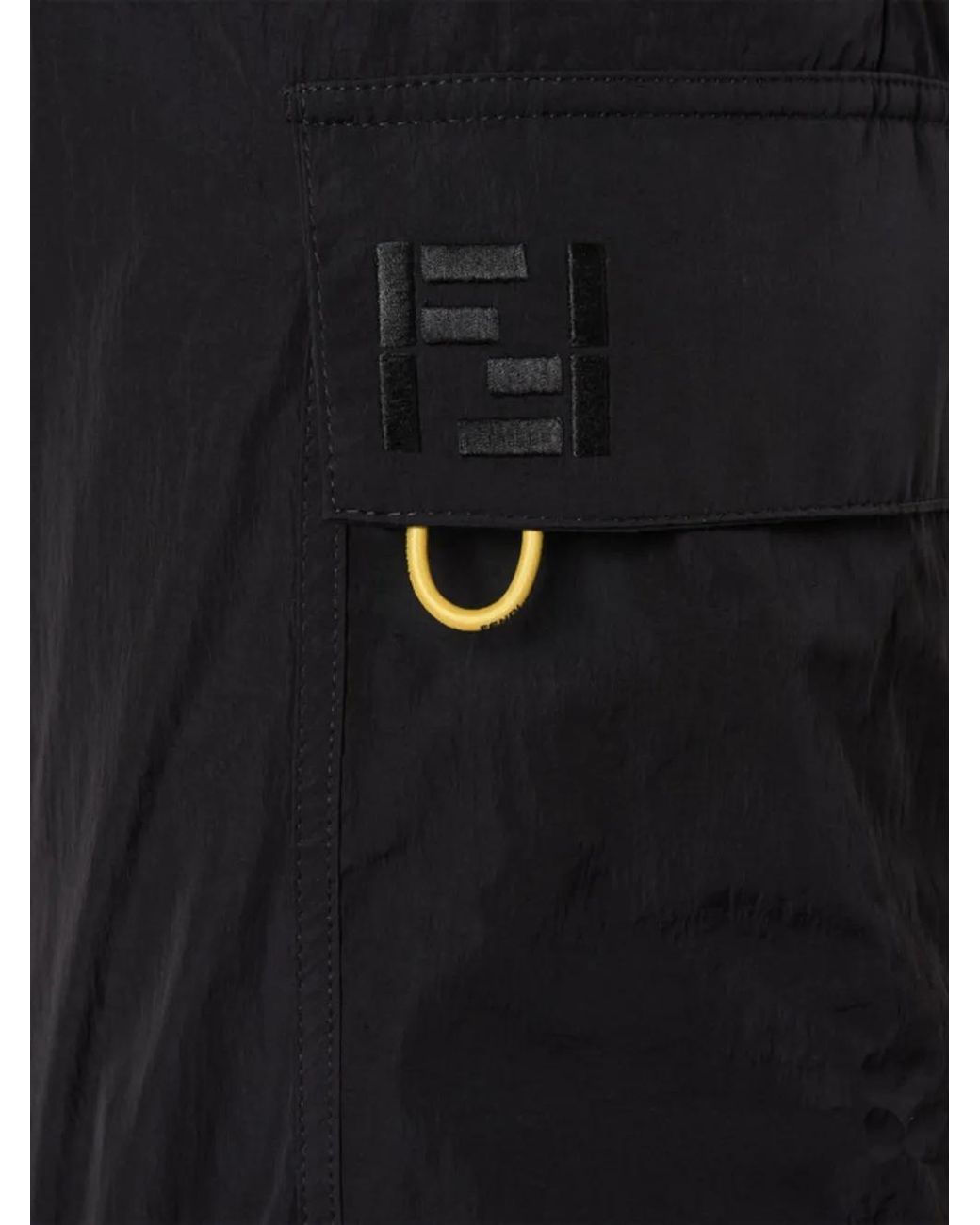 Fendi Black Cargo Trousers for men