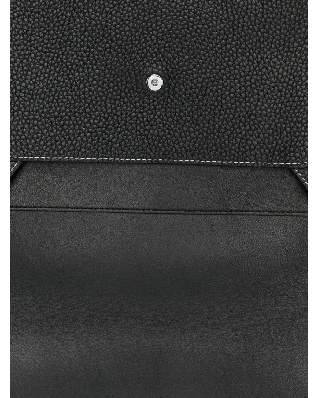 Polo Ralph Lauren Black Topstitch Envelope Purse