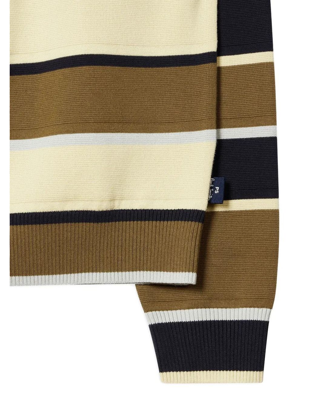 Paul Smith Metallic Striped V-Neck Cardigan for men