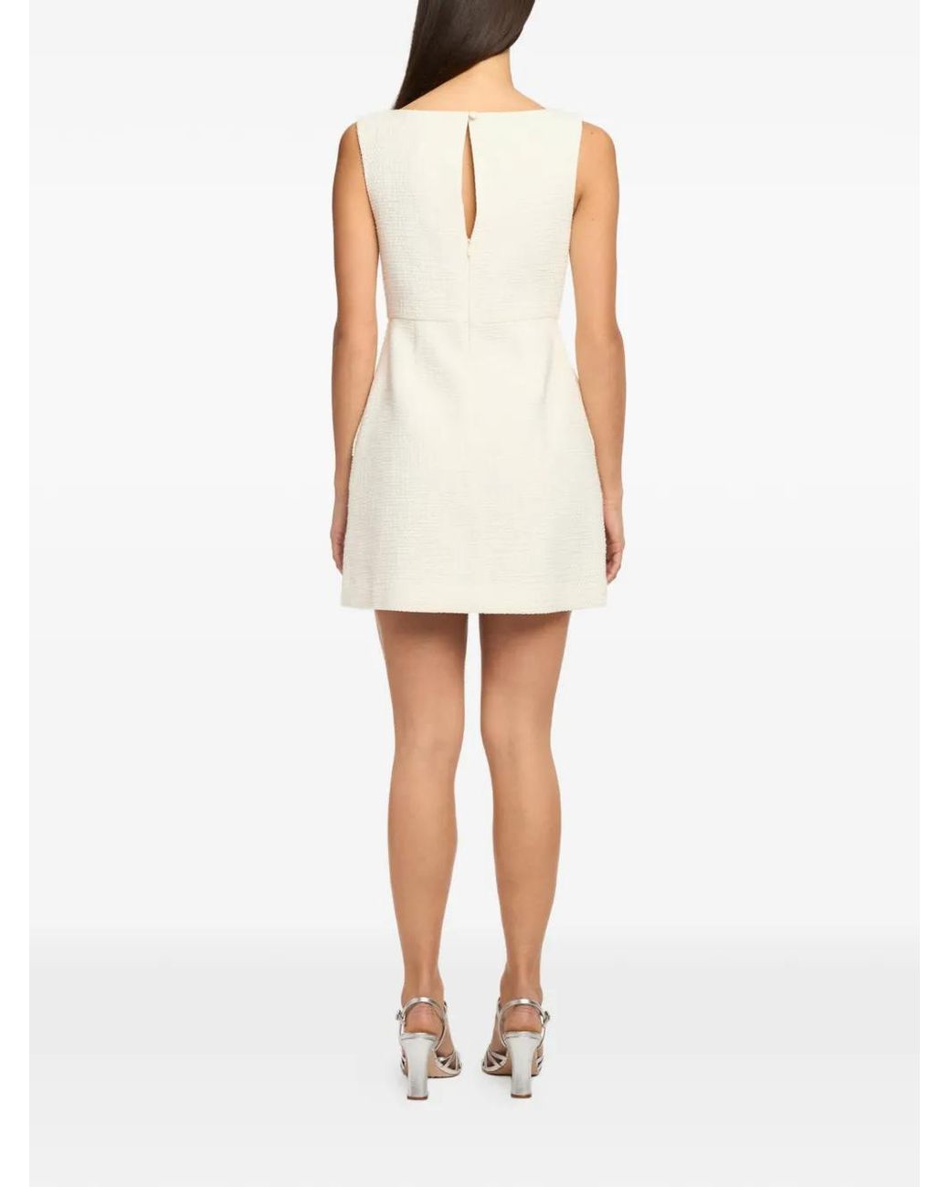 Cinq À Sept White Marista Bow-Detail Dress