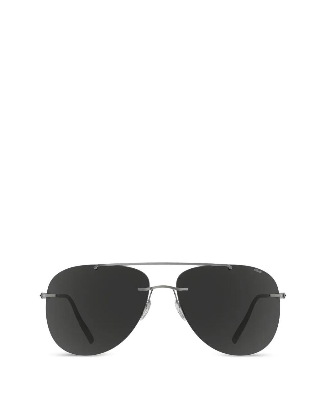 Silhouette Black Lunettes De Soleil À Monture Pilote for men