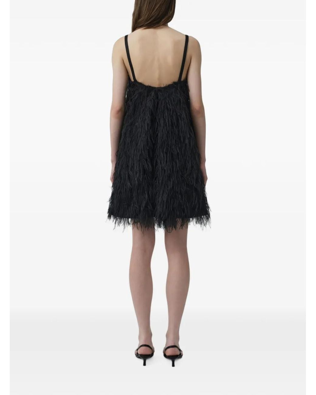 Jonathan Simkhai Black Kalla Fringe Jacquard Mini Dress