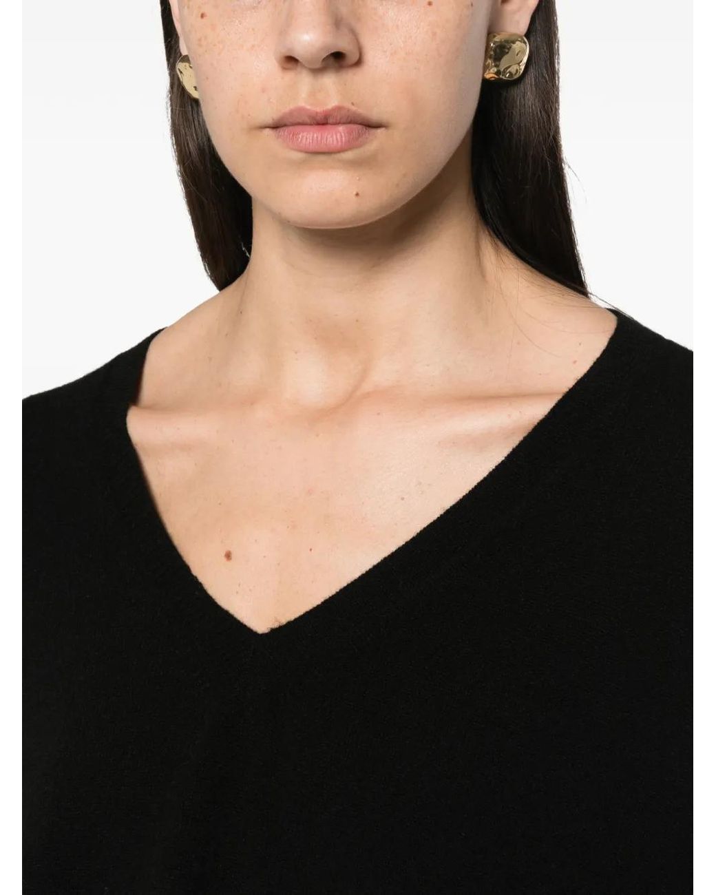 Be You Black V-Neck Sweater
