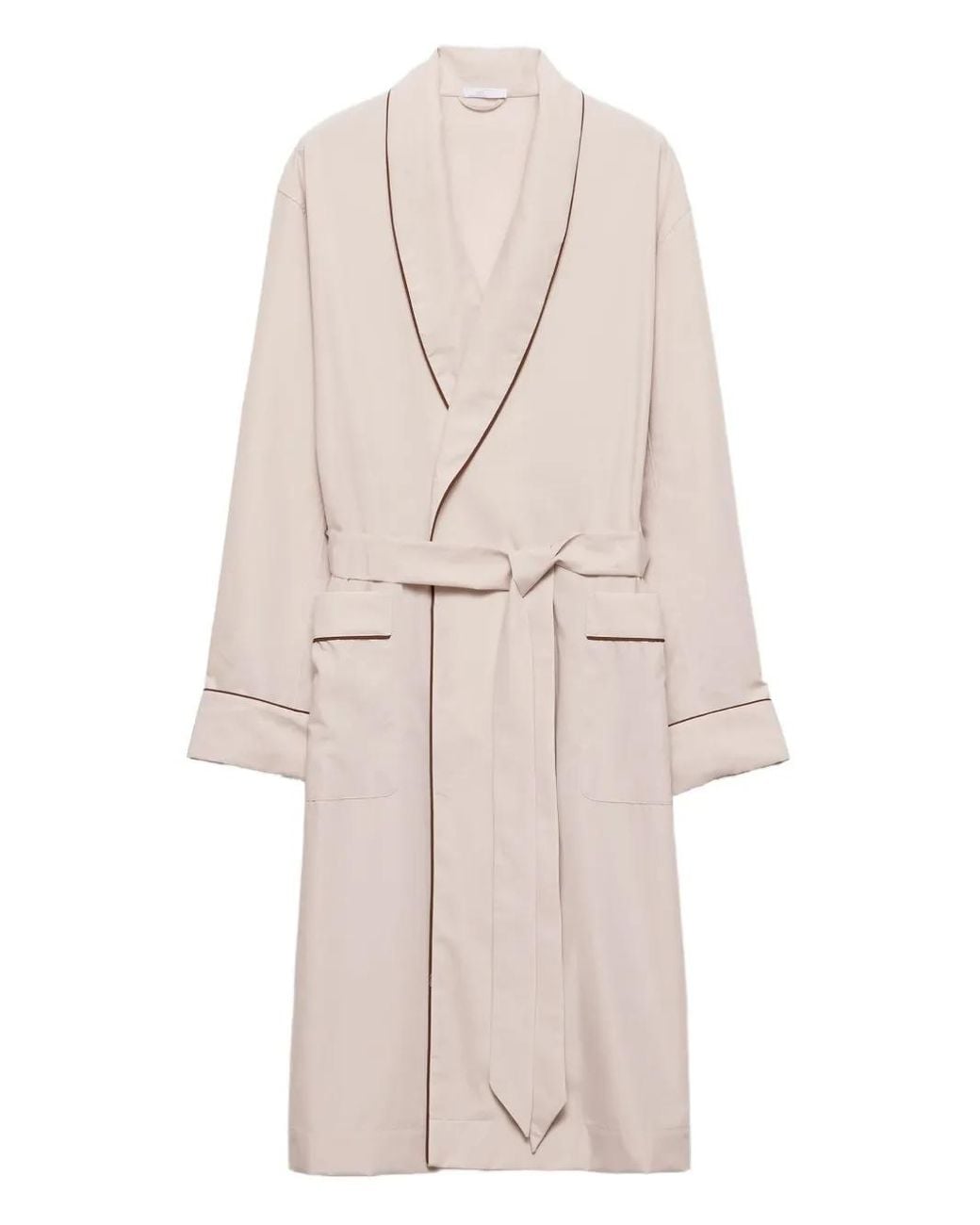 Prada Natural Belted Robe Coat for men