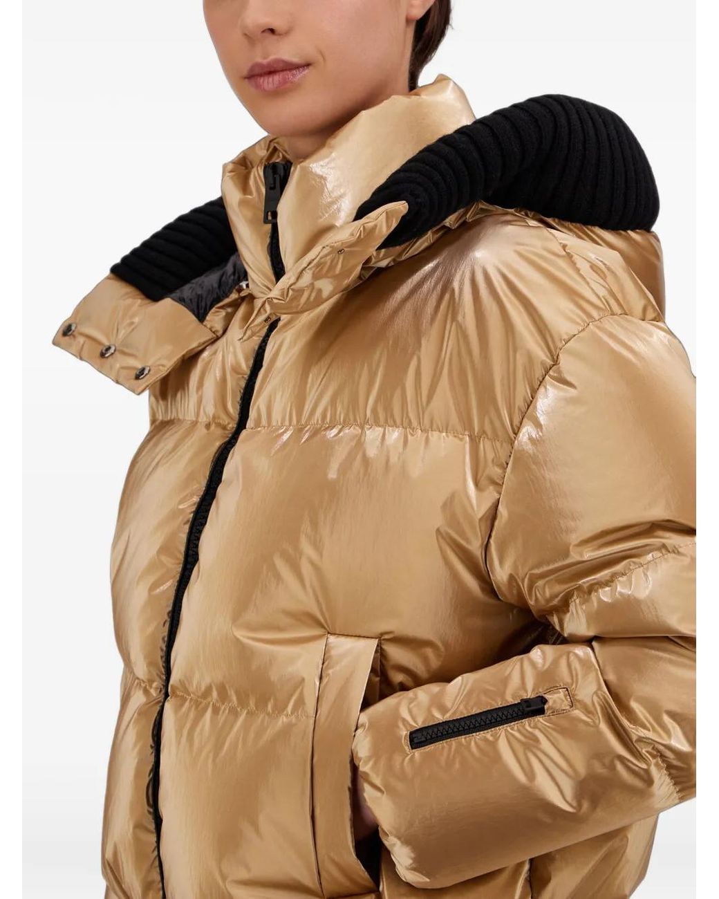 Herno Natural Laminated Quilted Jacket