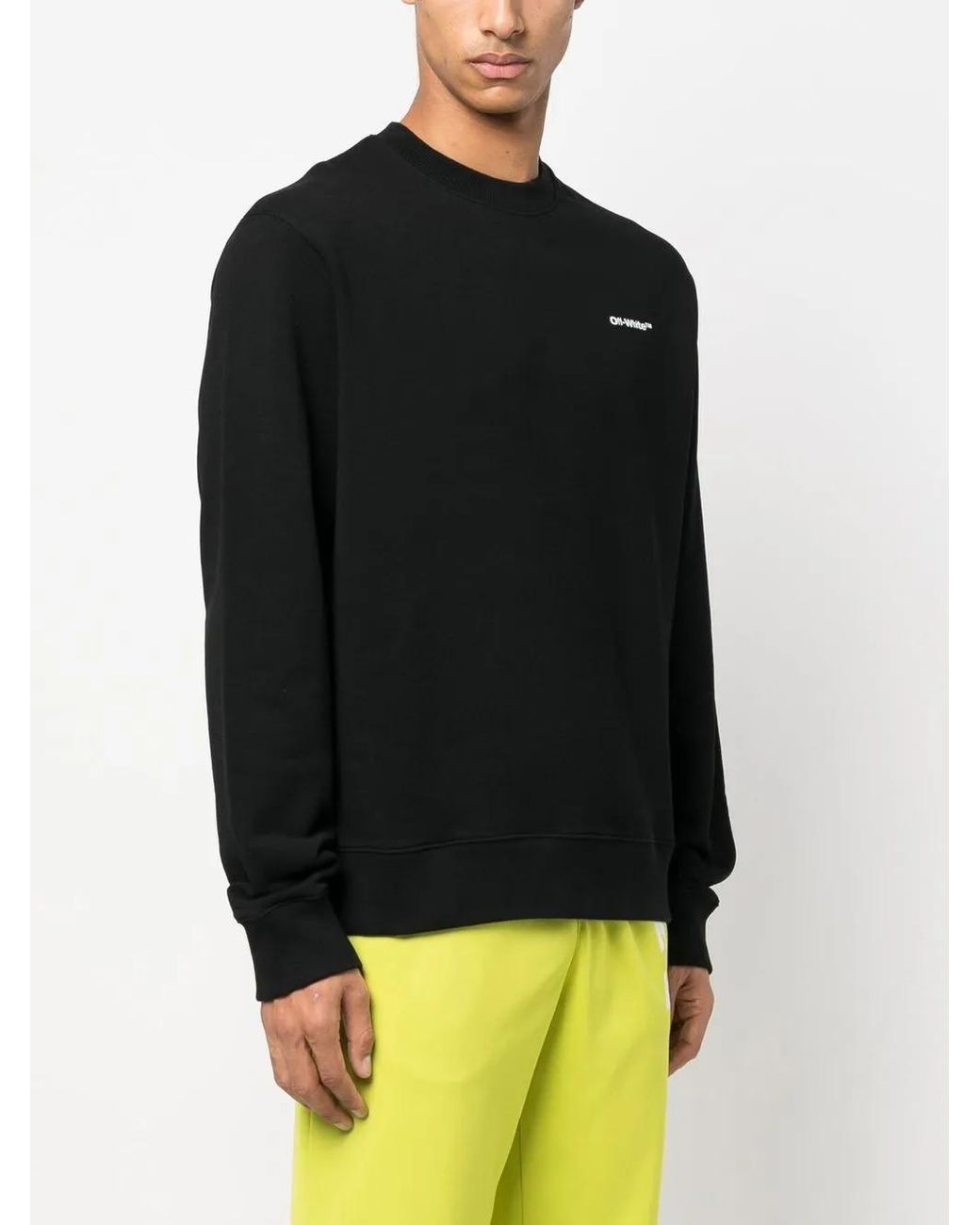 Off-White c/o Virgil Abloh Black Lunar Arrow Skate Sweatshirt for men